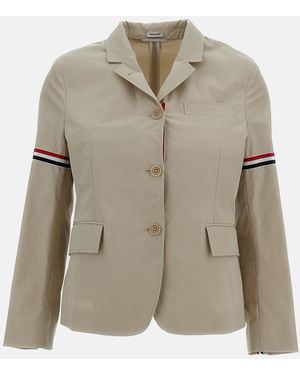 Thom Browne Classic Sport Blazer - Natural