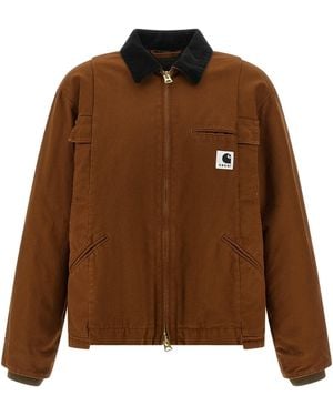 Sacai X Carhartt Wip Capsule Jacket - Brown