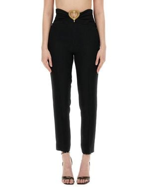 Moschino Pants With Heart Application - Black