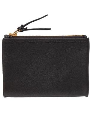 Visvim Portafoglio Pieghevole Con Zip - Black