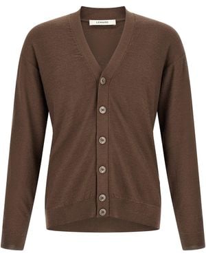 Lemaire 'Relaxed Twisted' Cardigan - Brown
