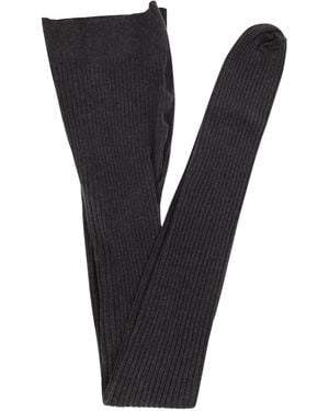 Max Mara Zavorra Ribbed Cotton Tights - Black