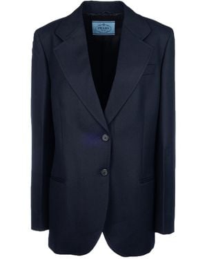 Prada Clothing Blazers & Gilets - Blue