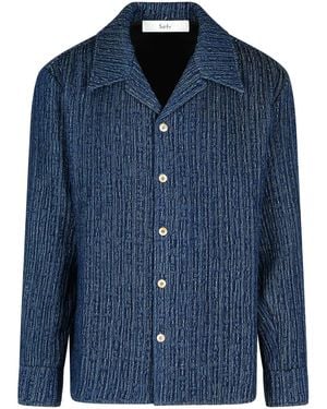 Séfr 'Wes' Cotton Shirt - Blue
