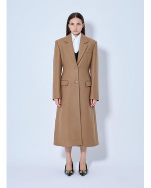 Balenciaga Single-Breasted Coat - White