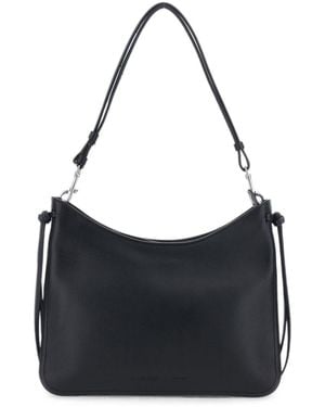 Phoebe Philo Gig Medium Leather Shoulder Bag - Black