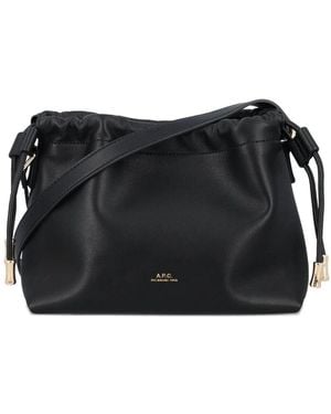 A.P.C. Ninon Mini Drawstring Bag - Black