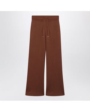 Loro Piana Viera Cotton And Cashmere Pants - Brown