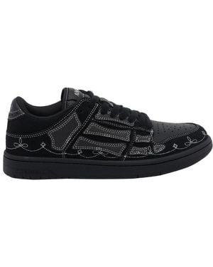 Amiri Western Skel Top Sneakers - Black