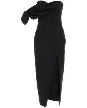 Givenchy Bow Bustier Midi Dress - Black