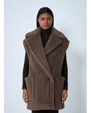 Max Mara Camel-Hair Gilet - Brown