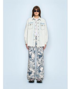 Off-White c/o Virgil Abloh Off Fresco Arrow Denim Shirt Jacket - Blue