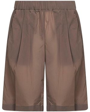 Herno Dove Stretch Ripstop Nylon Bermuda Shorts - Brown