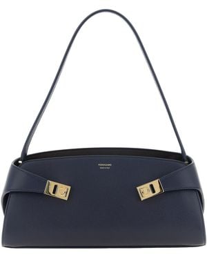 Ferragamo 'Hug East-West' Shoulder Bag - Blue