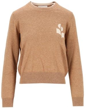Isabel Marant Marant Etoile "Lanta-Gz" Crewneck Sweater - Natural