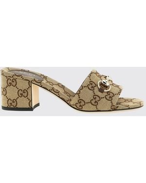 Gucci Heeled Sandal Camel - Natural