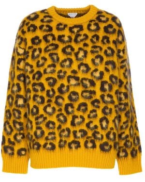 Bottega Veneta Animalier Sweater - Yellow