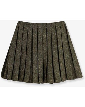 Dior Dior Pleated Mini Skirt - Green