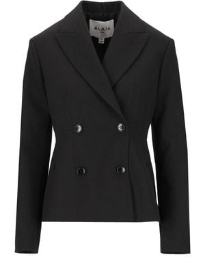 Alaïa Alaïa Double-Breasted Blazer - Black