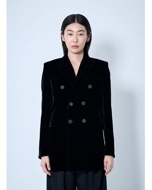 Saint Laurent Velvet Blazer - Black