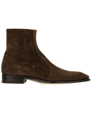Saint Laurent Shoes Boots - Brown