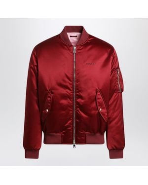 Gucci Nylon Bomber Jacket - Red