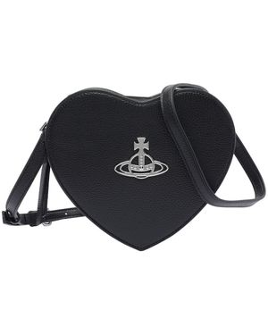 Vivienne Westwood Louise Heart Crossbody Bag - Black
