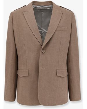 Dior Single-Breasted Virgin Wool Blazer - Brown