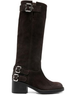 Chloé Leather Boots - Black
