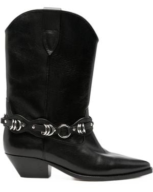 Isabel Marant Duerto Leather Boots - Black
