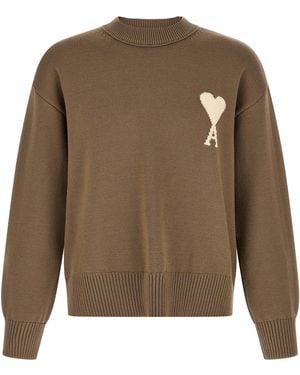 Ami Paris Wool Cardigan Clothing - Green