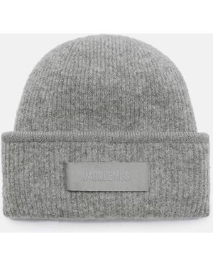 Jacquemus Grosgrain Beanie - Gray