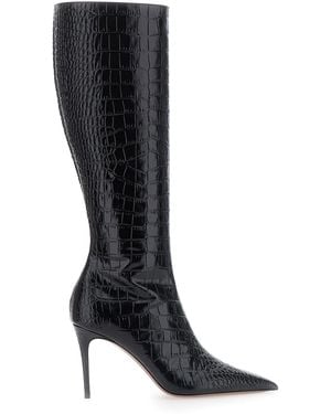 Paris Texas Vera Boot 85, Heeled Boots, Leather - Black