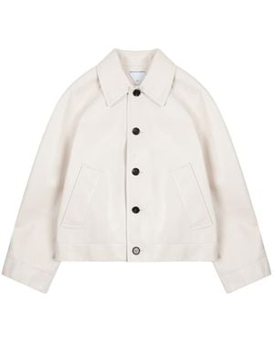 Bottega Veneta Leather Jacket - White
