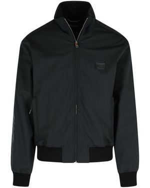 Dolce & Gabbana Black Wool Blend Jacket