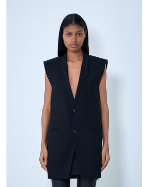 Rick Owens Sleeveless Tailored Blazer - Blue