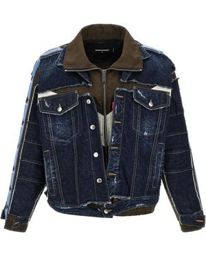 DSquared² Multilayer Denim Jacket - Blue