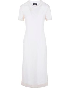 Simone Rocha "Layered Liquid" Dress With Embroidered - White