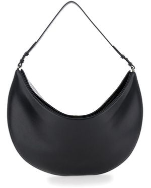 Jacquemus 'Le Calisso Rond Large' Shoulder Bag With Adjustable Strap And Embossed Logo - Black