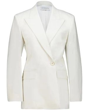 Givenchy Double Breasted Tailored Jacket - White