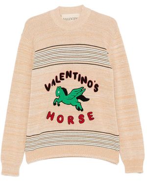 Valentino Neutrals Sweaters & Knitwear - White