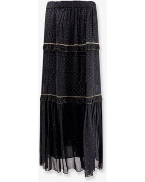 Isabel Marant Marant Etoile Volodia Polka-Dots Skirt - Black