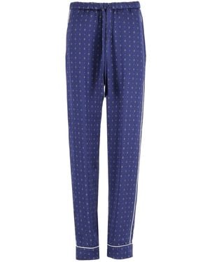 forte_forte Forte_Forte "Le Club" Pajama Pants - Blue