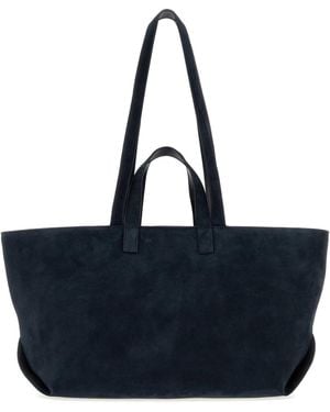 A.P.C. Midnight Suede Le Drummer Shopping Bag - Blue