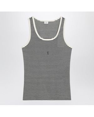 Saint Laurent Cassandre Tank Top/ Striped - Multicolor