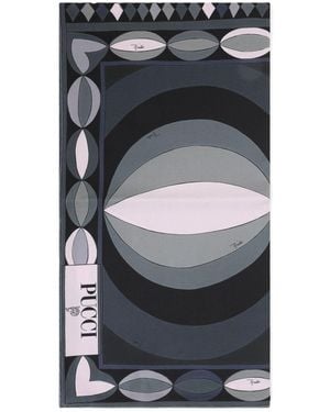 PUCCI Printed Silk Foulard - Gray