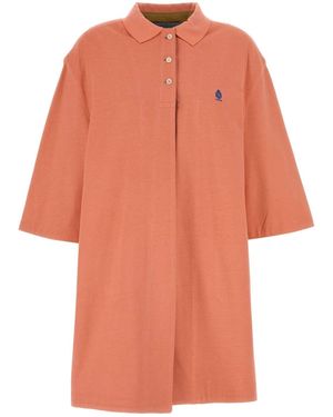 Prada Piquet Overcoat - Orange