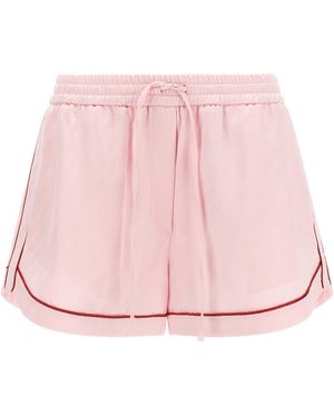 Off-White c/o Virgil Abloh 'Jacquard Satin Pajama' Shorts - Pink