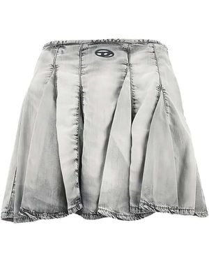 DIESEL "De Spiki Fsi" Mini Skirt - Gray