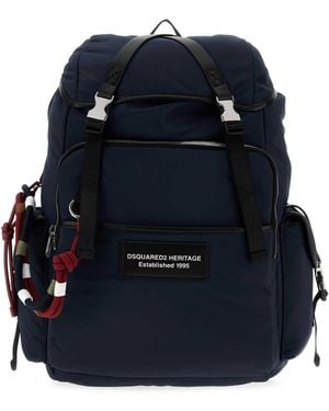DSquared² Dsquared Fabric Backpack - Blue